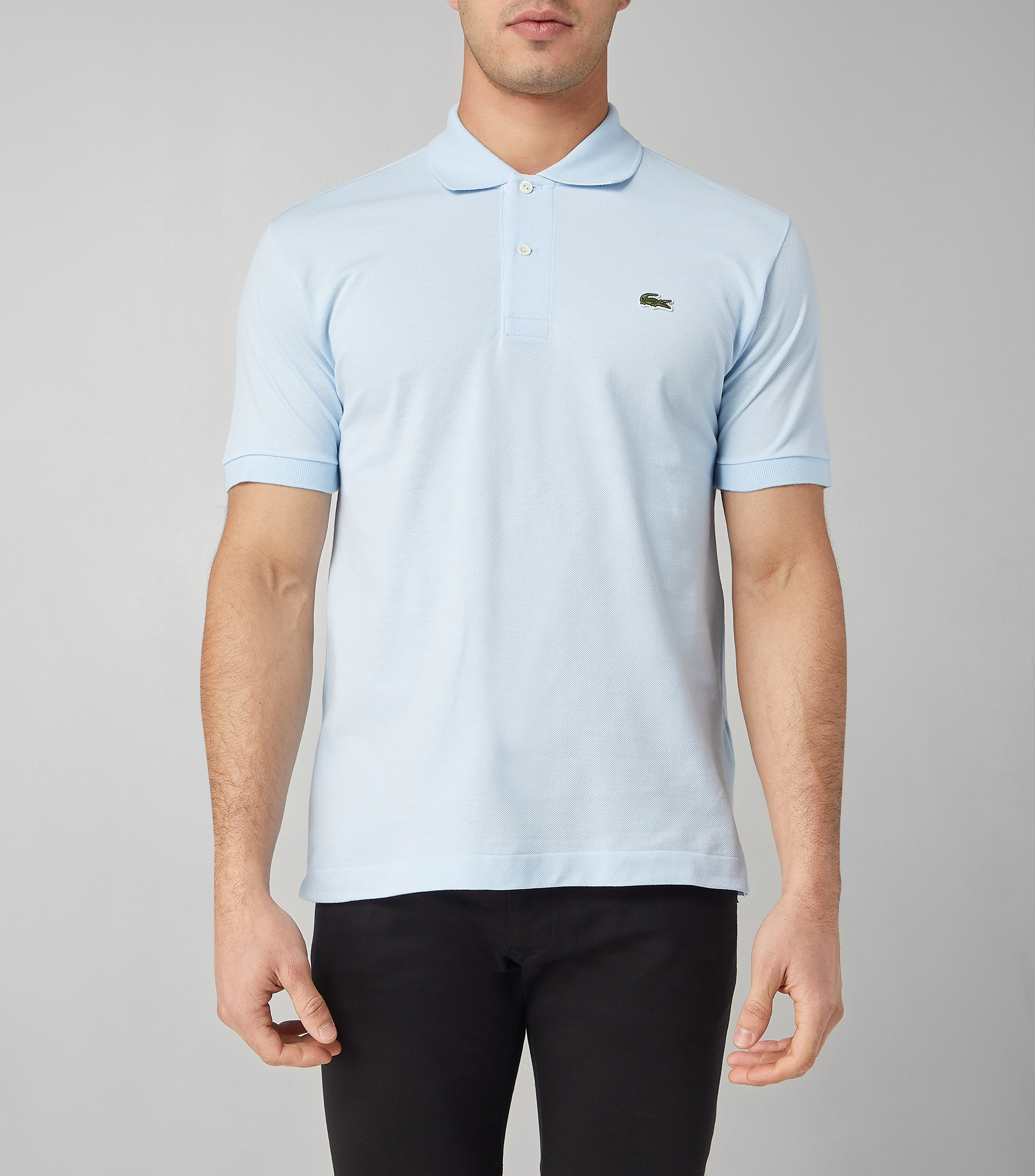 Playera tipo polo manga corta lisa Hombre